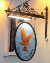 The Eagle and Child pub sign